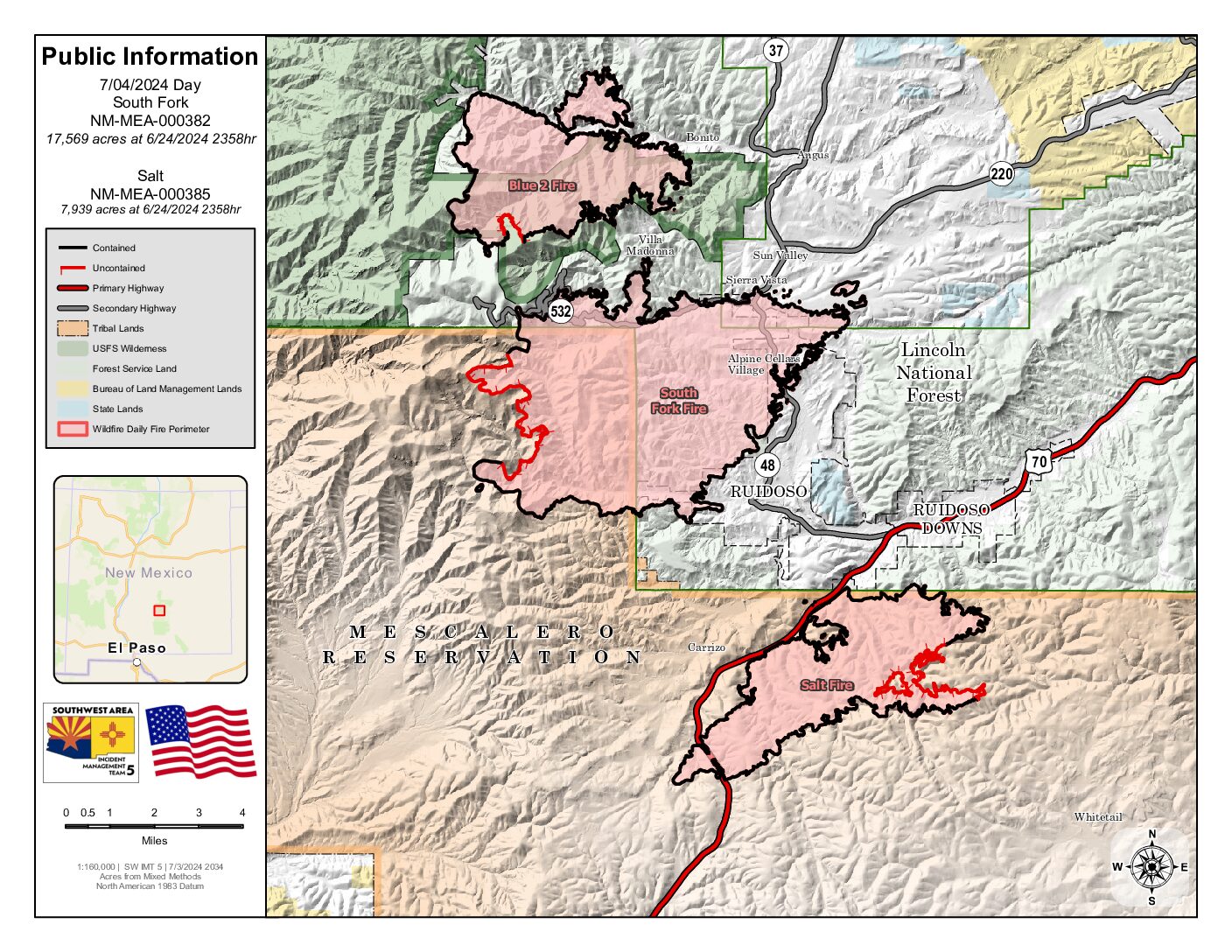 Final update from Southwest Area Incident Management Team 5 